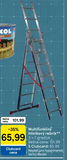 Multifunkčný hliníkový rebrík