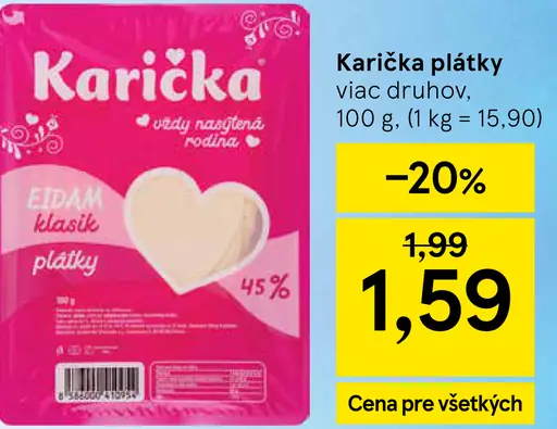 Karička eidam klasik plátky