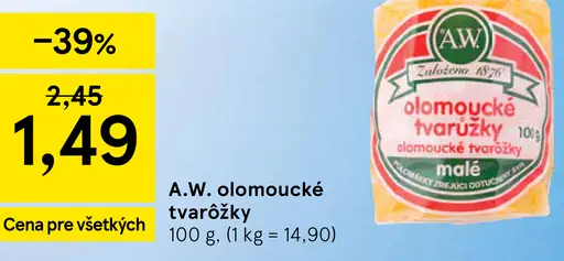 A.W. olomoucké tvarôžky