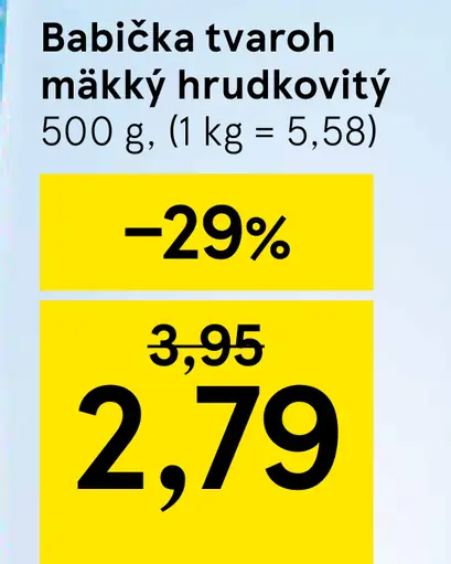 Babička Tvaroh mäkký hrudkovitý
