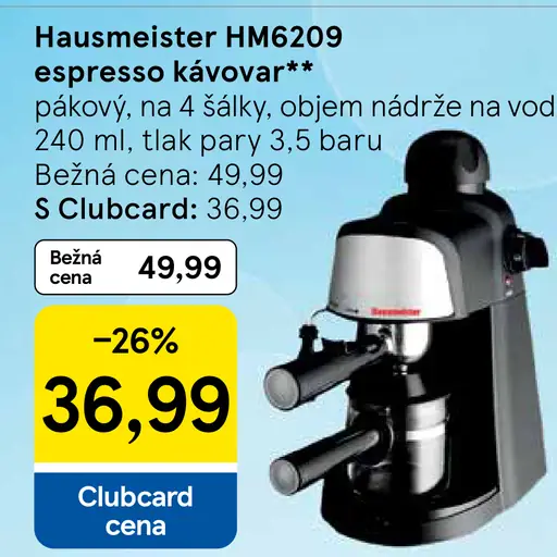 Hausmeister HM6209 espresso kávovar pákový