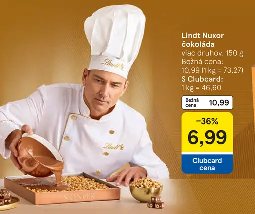 Lindt Nuxor Orechová mliečna čokoláda Gianduja