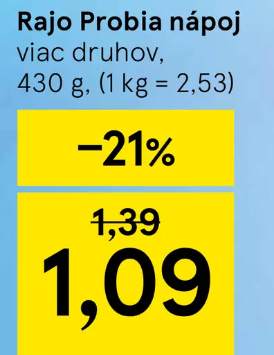 Rajo Probia nápoj čučoriedka Imuno