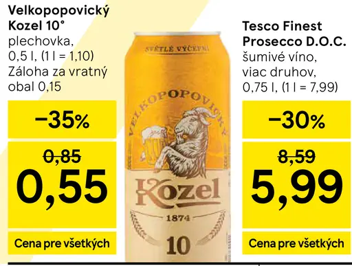 Velkopopovický Kozel 10° plechovka