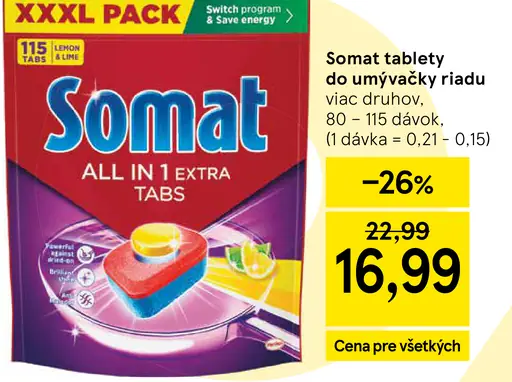 Somat tablety do umývačky riadu