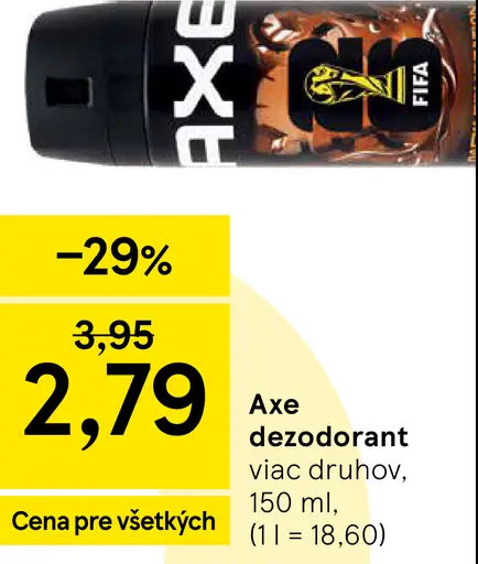 Axe deodorant