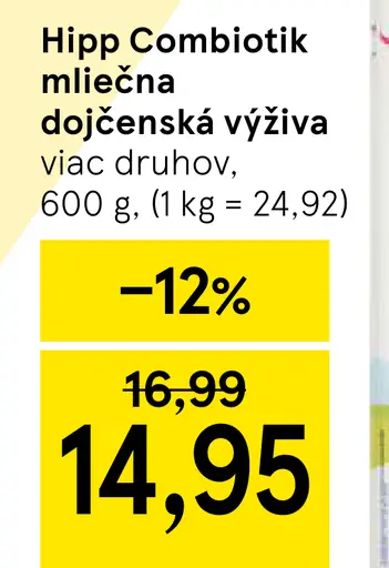 Hipp Combiotik mliečna dojčenská výživa