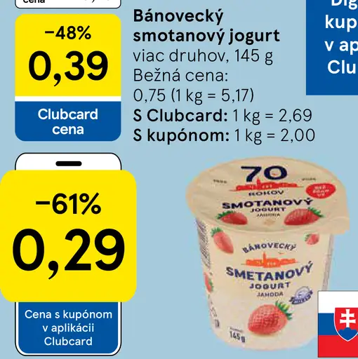 Bánovecký smotanový jogurt
