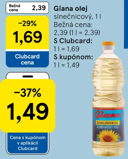 Giana olej slnečnicový