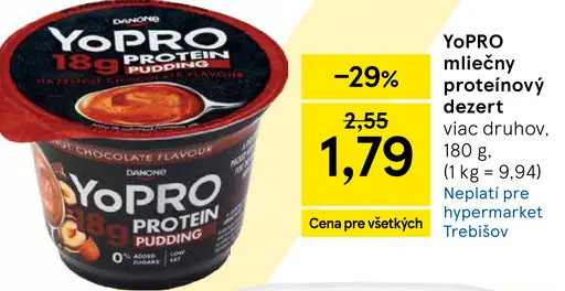 YouPRO mliečny proteínový dezert