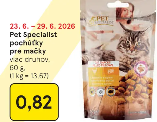 Pet Specialist pochúťky pre mačky viac druhov