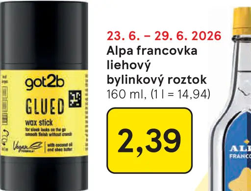 got2b Glued vosková tyčinka pre hladké účesy