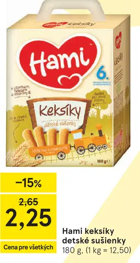 Hami Keksíky detské sušienky