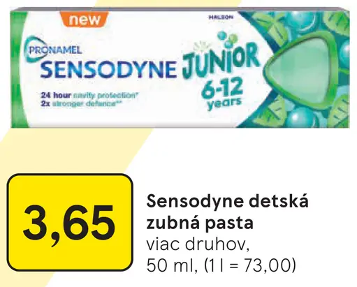 Sensodyne Junior detská zubná pasta