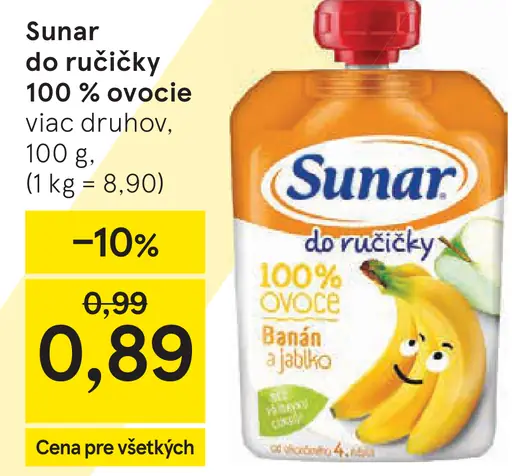 Sunar 100 % ovocie