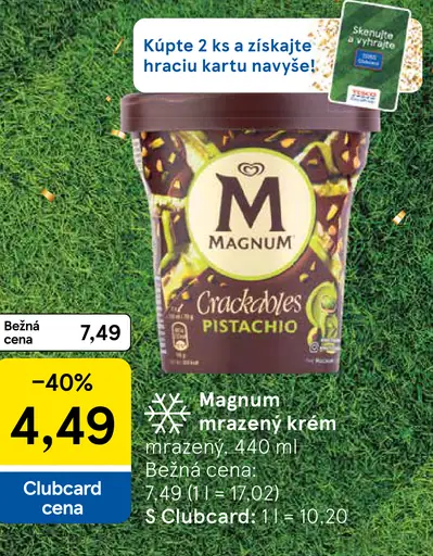 Magnum mrazený krém Crackables Pistachio