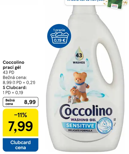 Coccolino prací gél Sensitive