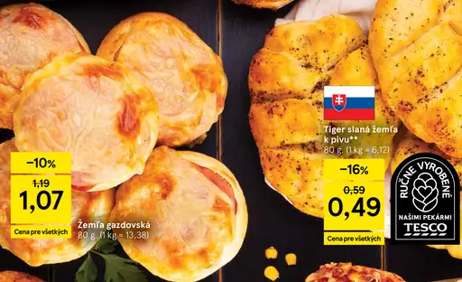 Tesco žemľa gazdovská
