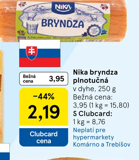 Nika bryndza plnotučná