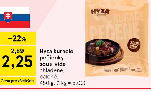 Hyza kuracie pečienky sous-vide chladené balené