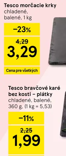 Tesco morčacie krky chladené, balené