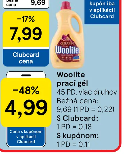 Woolite prací gél