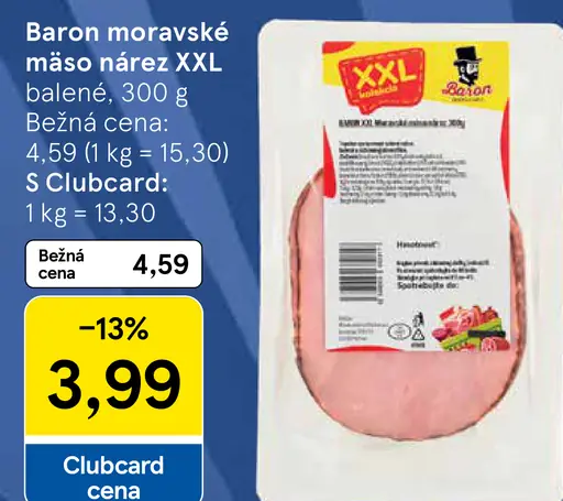 Baron moravské mäso nárez XXL
