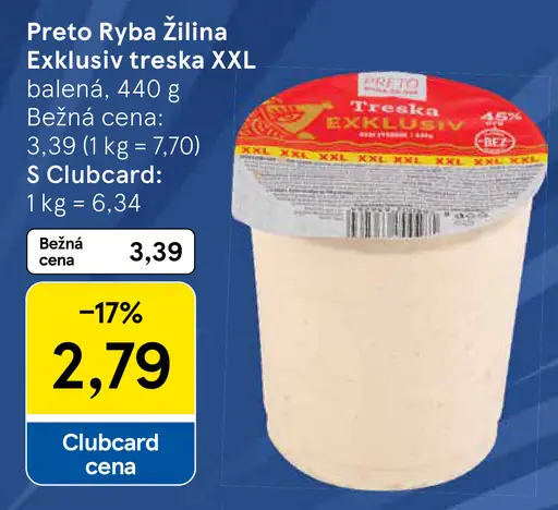 Preto Ryba Žilina Exklusiv treska XXL