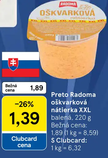 Preto Radoma oškvarková nátierka XXL
