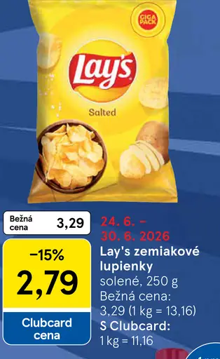 Lay's zemiakové solené lupienky
