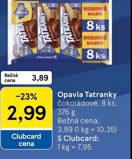 Opavia Tatranky čokoládové
