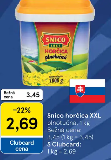 Snico horčica XXL plnotučná