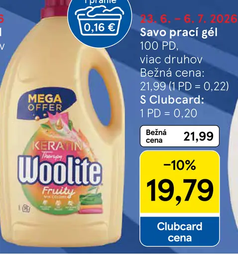 Woolite prací gél Fruity