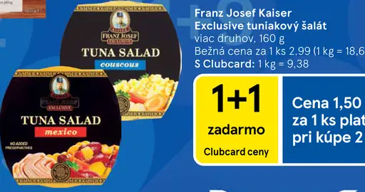 Franz Josef Kaiser Exclusive tuniakový šalát viac druhov