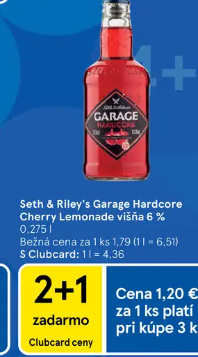 Seth & Riley's Garage Hardcore Cherry Lemonade višňa 6 %