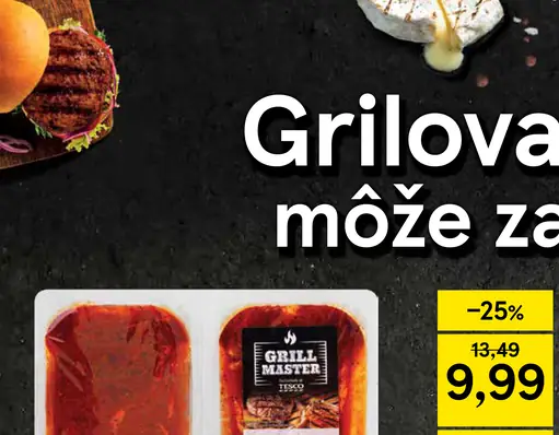 Tesco Grill Master steaková klobása na gril