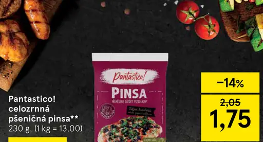 Pantastico! celozrnná pšeničná pinsa