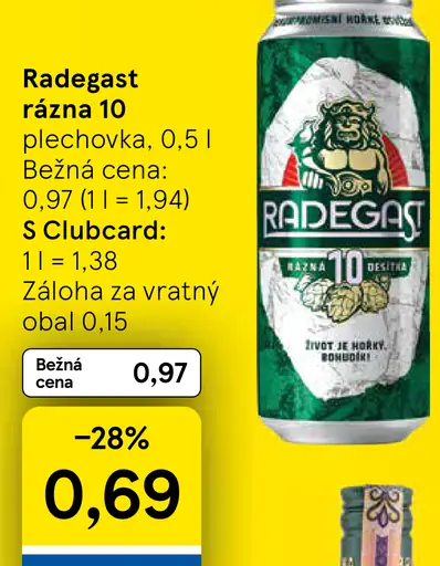 Radegast Rázná 10 plechovka