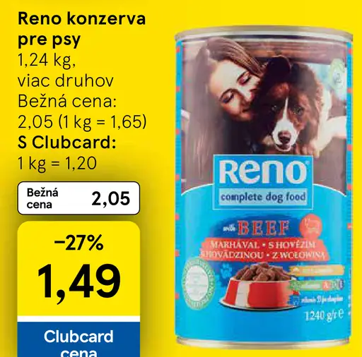 Reno konzerva pre psy