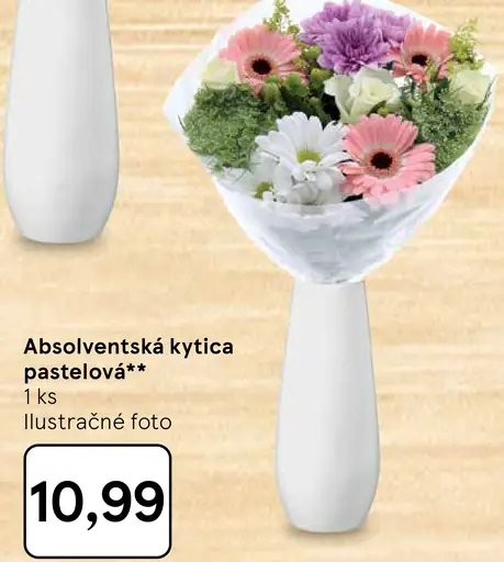 Absolventská kytica pastelová