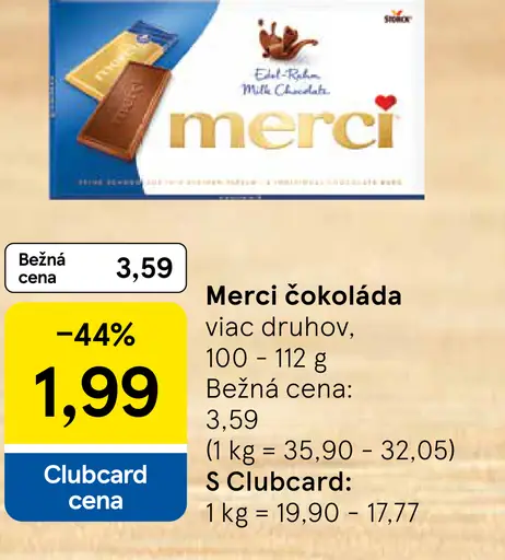 Merci čokoláda