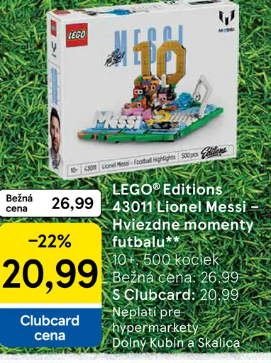 LEGO Editions 43011 Lionel Messi Futbalové momenty