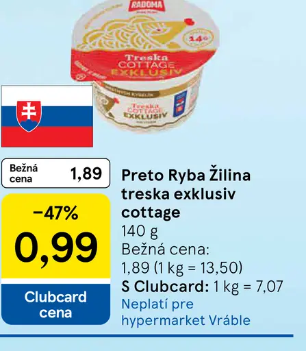 Preto Ryba Žilina treska exkluziv cottage