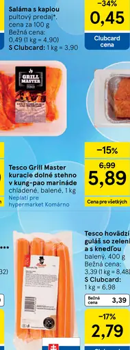 Tesco Grill Master losos atlantický v marináde s cesnakom chladený balený