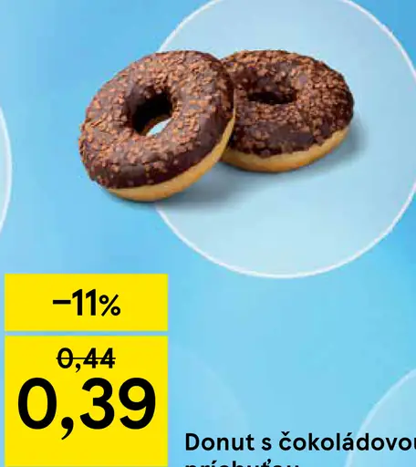 Donut s čokoládovou príchuťou