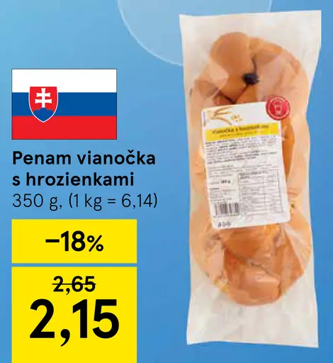 Penam Vianočka s hrozienkami