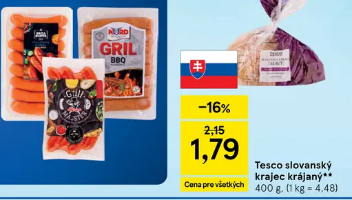 Tesco slovanský krajec krájaný