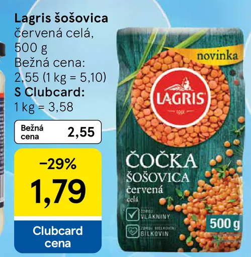 Lagris Šošovica červená celá