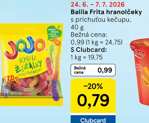 Ballia Frita hranolčeky s príchuťou kečupu