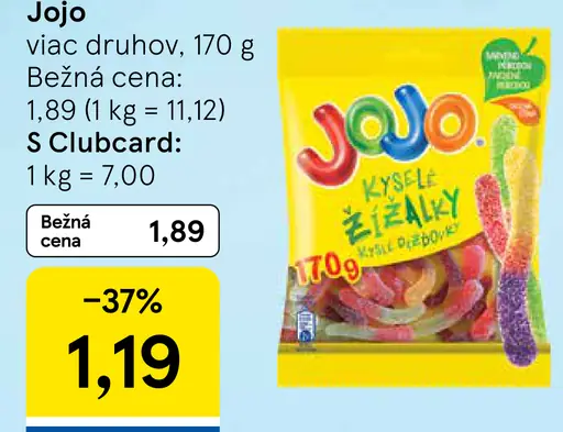 Jojo kyslé želé cukríky